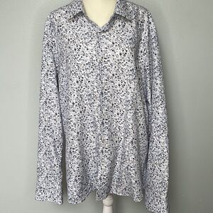 Rosso Milano Modern Fit Button down shirt. Size 2XL. Made in Italy.